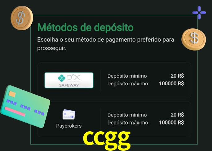 O cassino ccgg oferece uma grande variedade de métodos de pagamento